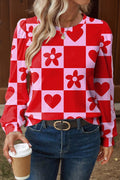 Heart Festive Valentine Blouse - AXIOM PREMIUN