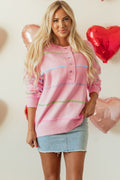 Pink Rainbow Sweater