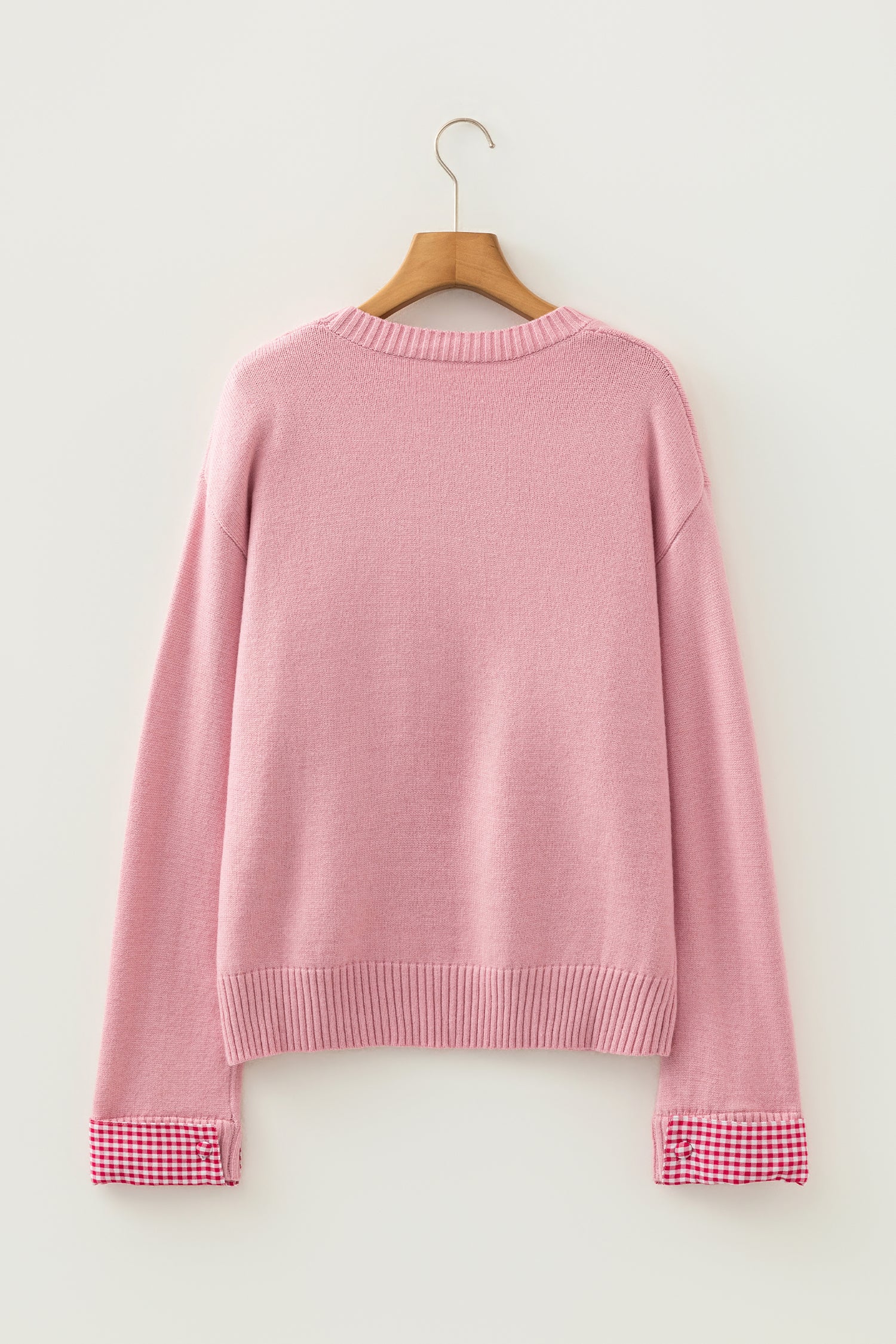 Heart  Shoulder Crew Neck Sweater - AXIOM PREMIUN
