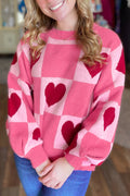 Pink Love Crew Neck Sweater