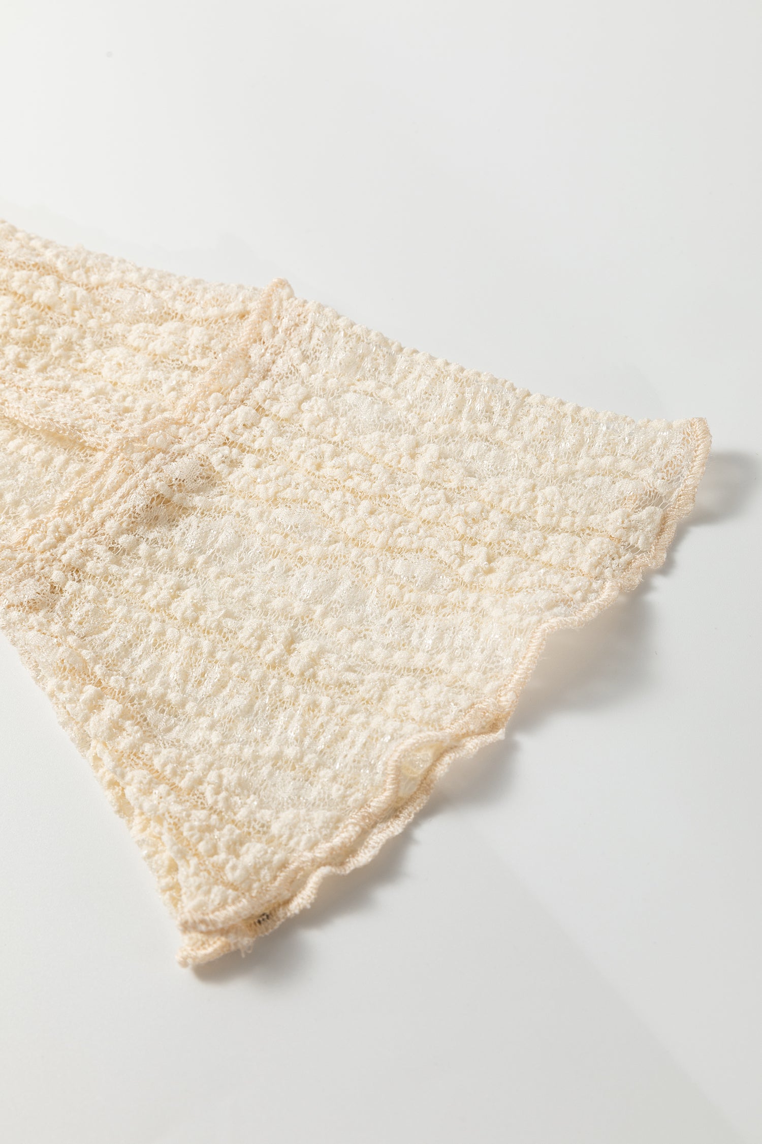 Apricot Flounced Long Sleeve top