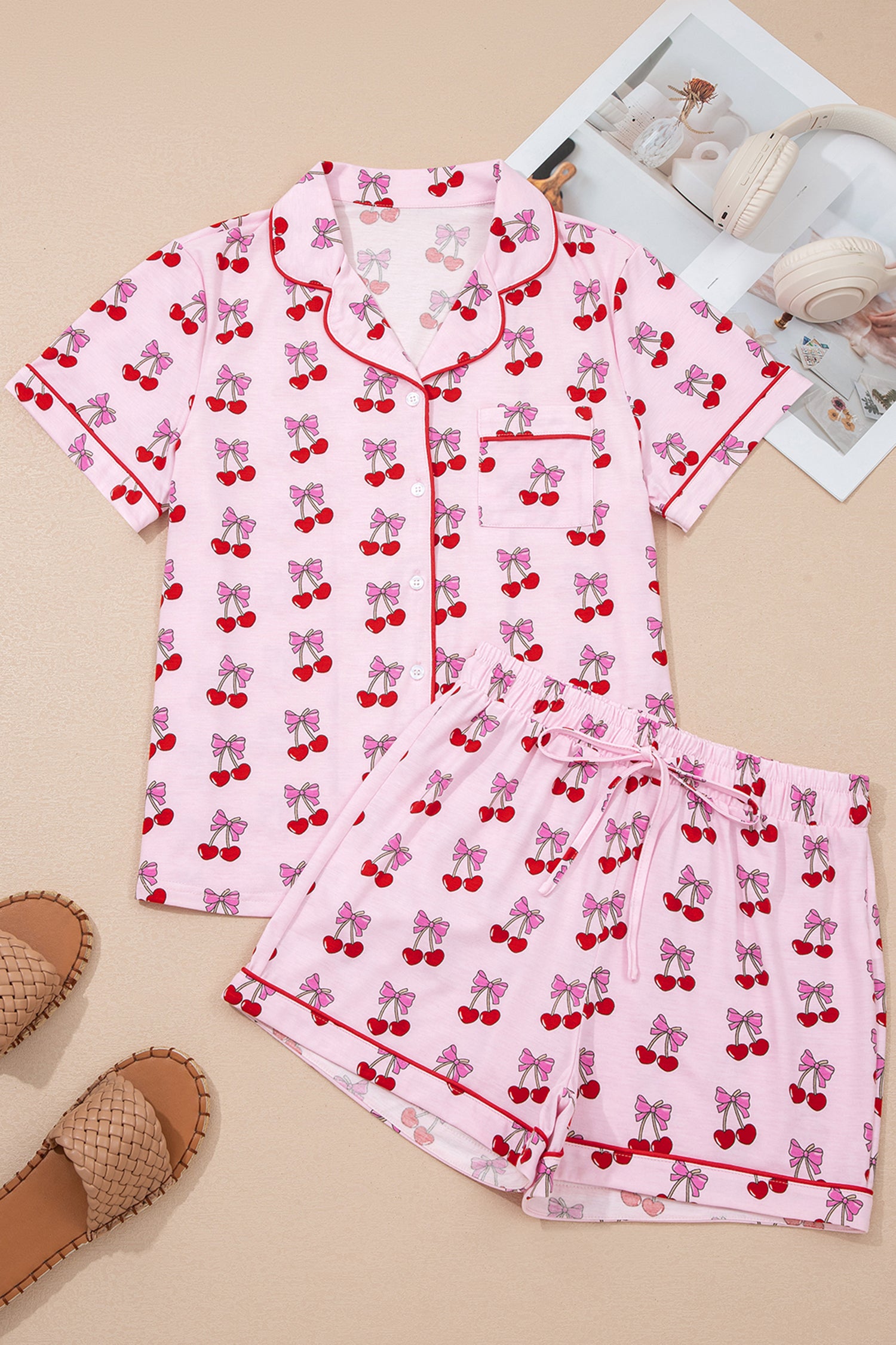 Cherry Pajama Set