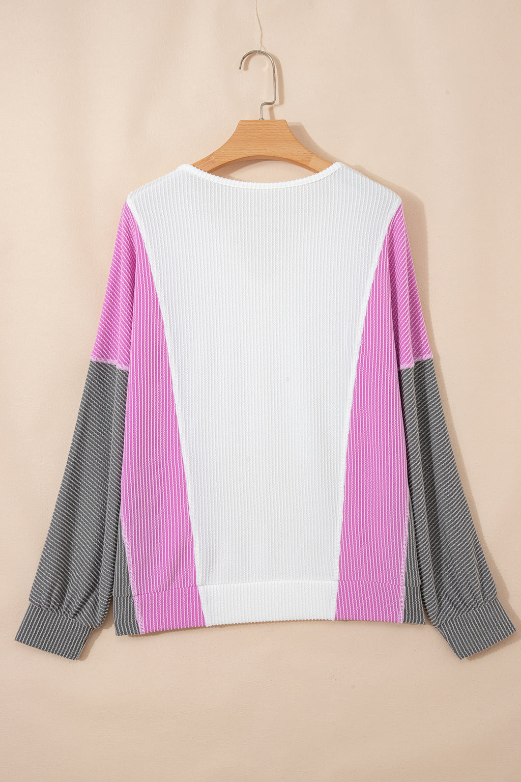 Spiral Patchwork Long Sleeve Top - AXIOM PREMIUN