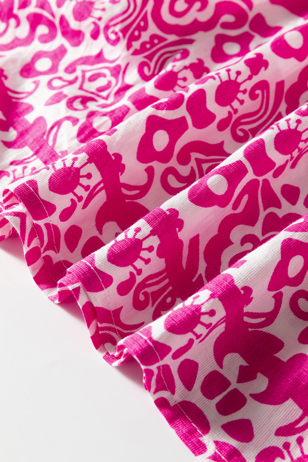 Rose Boho Flared Dress